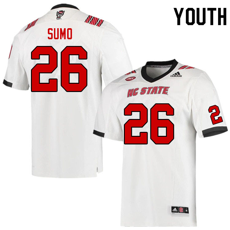 Youth #26 Demie Sumo NC State Wolfpack College Football Jerseys Sale-Red